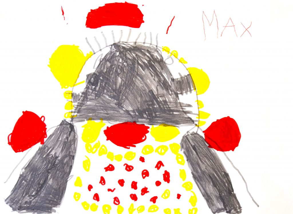 Dibuix d'en Max de 5 anys