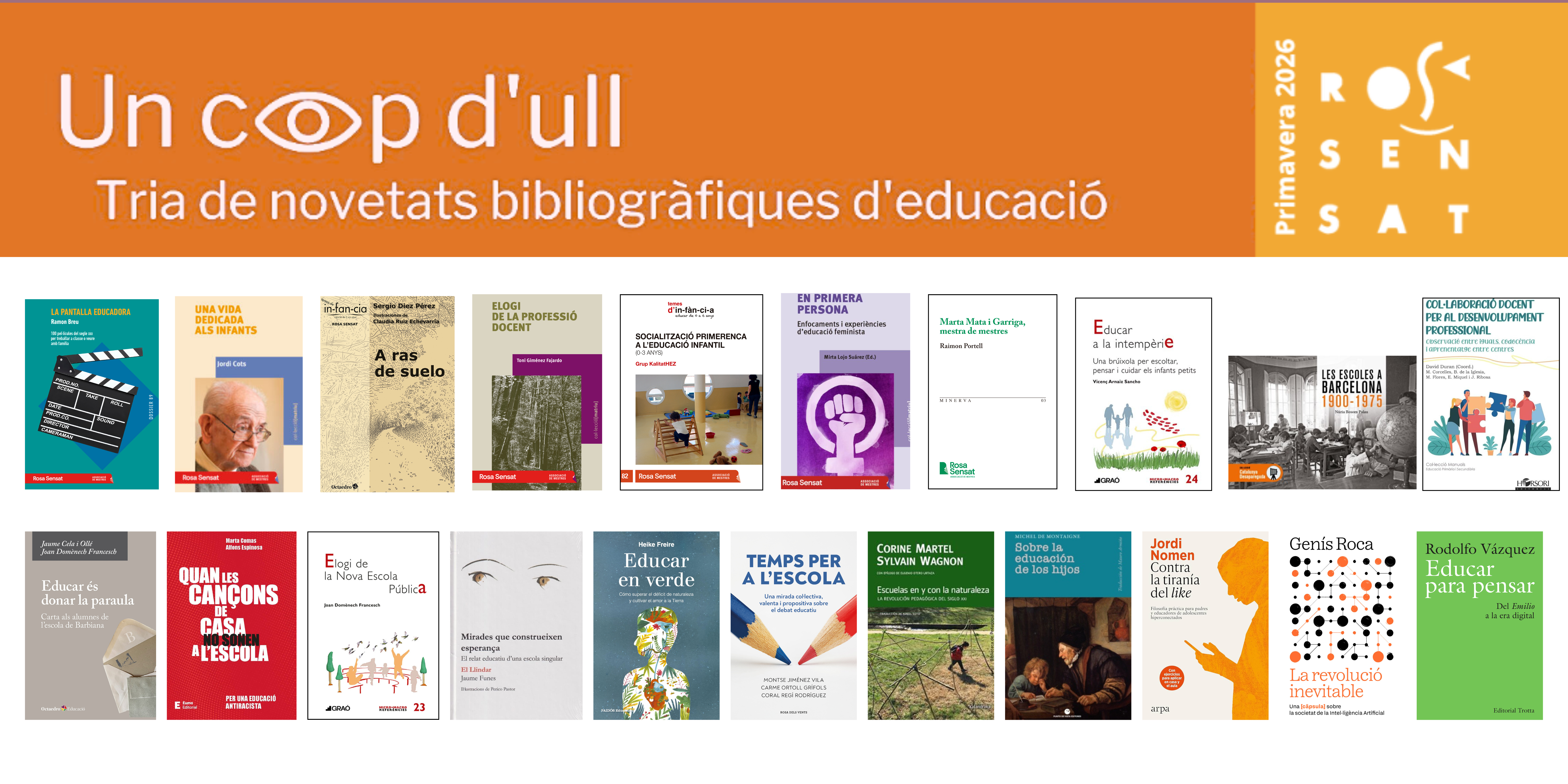 Novetats bibliogràfiques d’educació – Primavera 2026