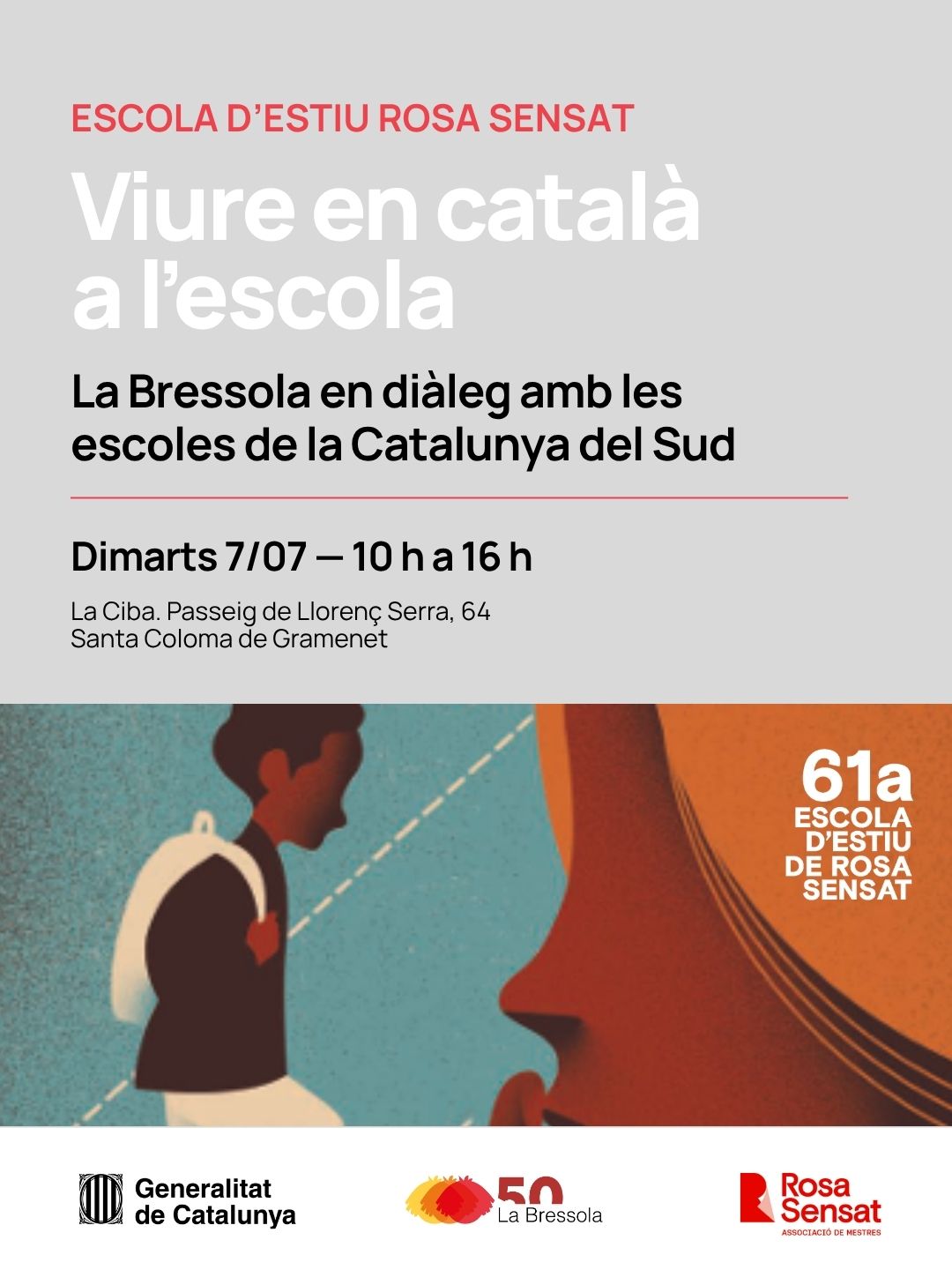 JORNADA. VIURE EN CATALÀ A L'ESCOLA. La Bressola en diàleg amb les escoles de la Catalunya sud