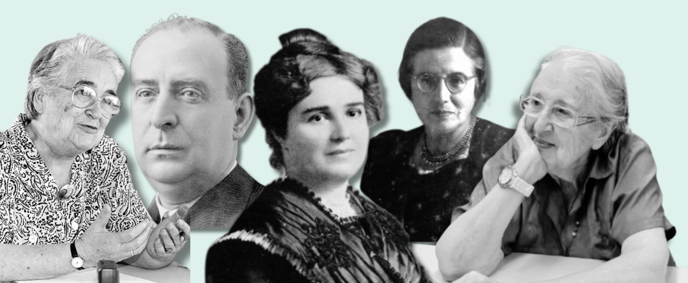GRANS NOMS DE LA PEDAGOGIA CATALANA: Marta Mata, Pere Blasi, Rosa Sensat, Mª Antònia Canals i Margalida Comas
