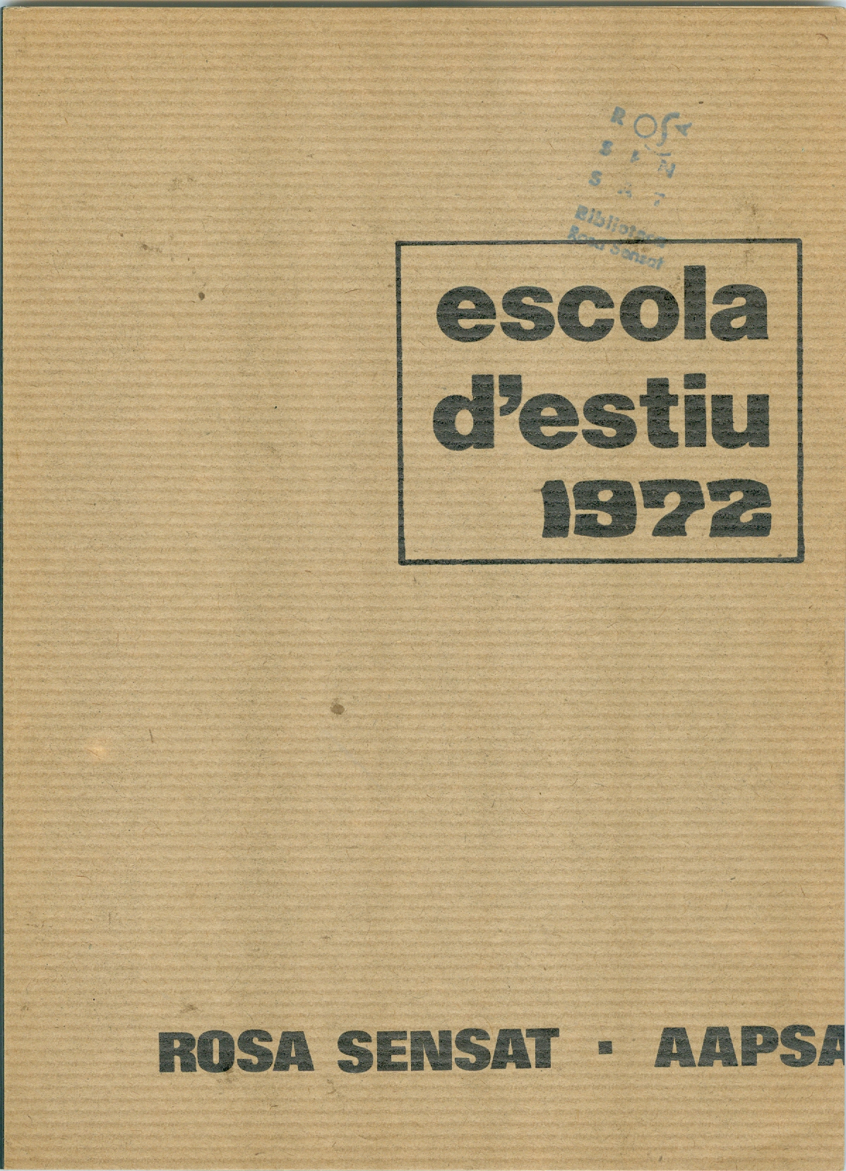 1972 – 7ª Escola d’Estiu