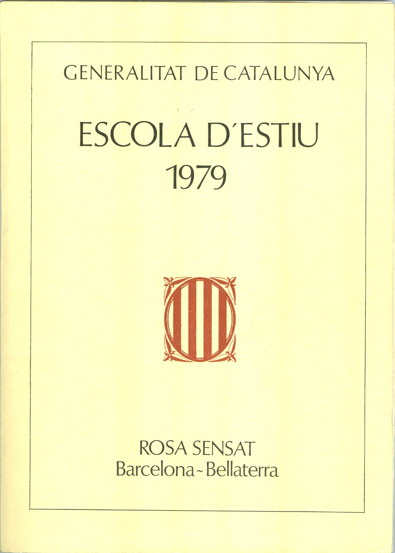 1979 – 14ª Escola d’Estiu