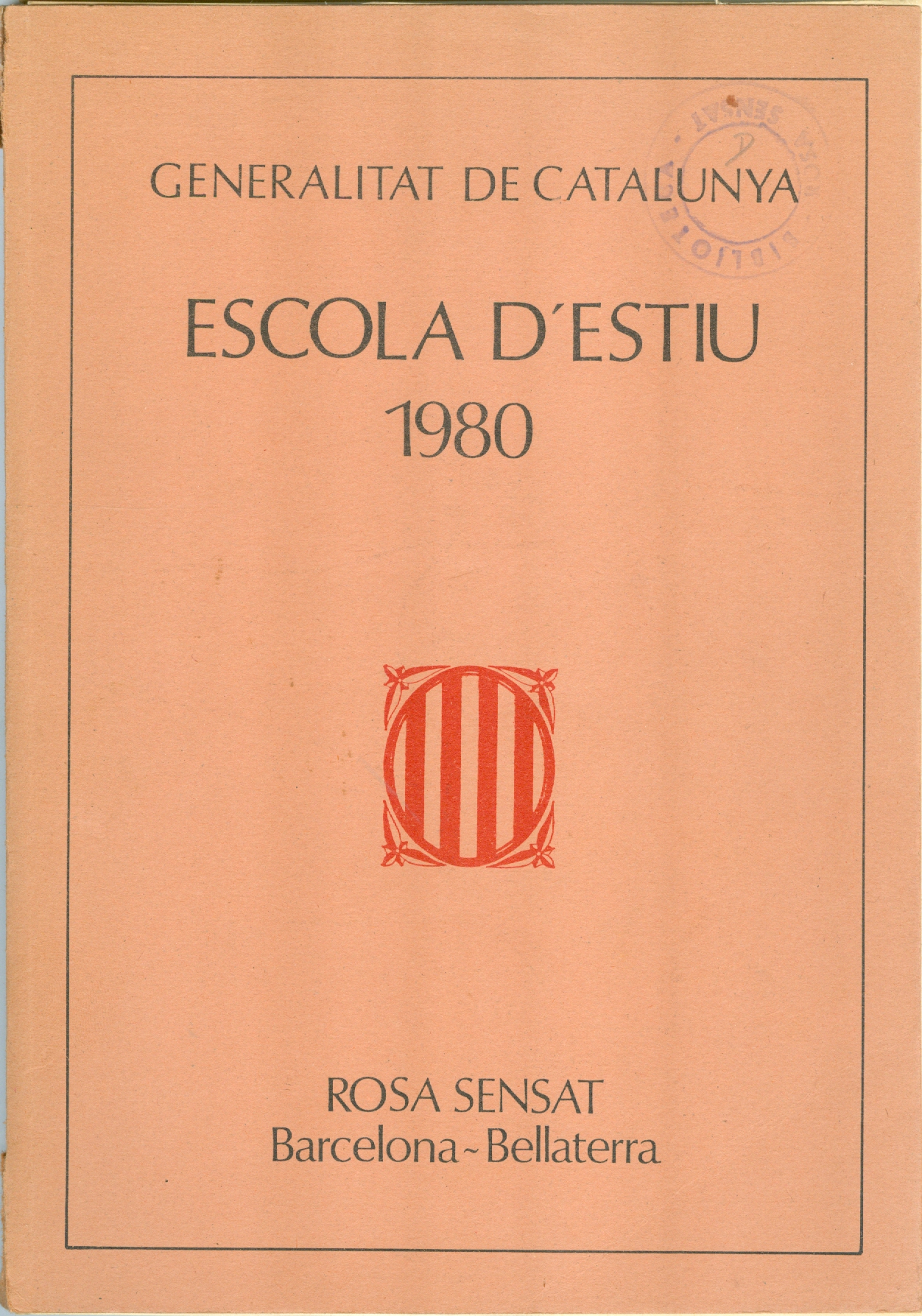 1980 – 15ª Escola d’Estiu