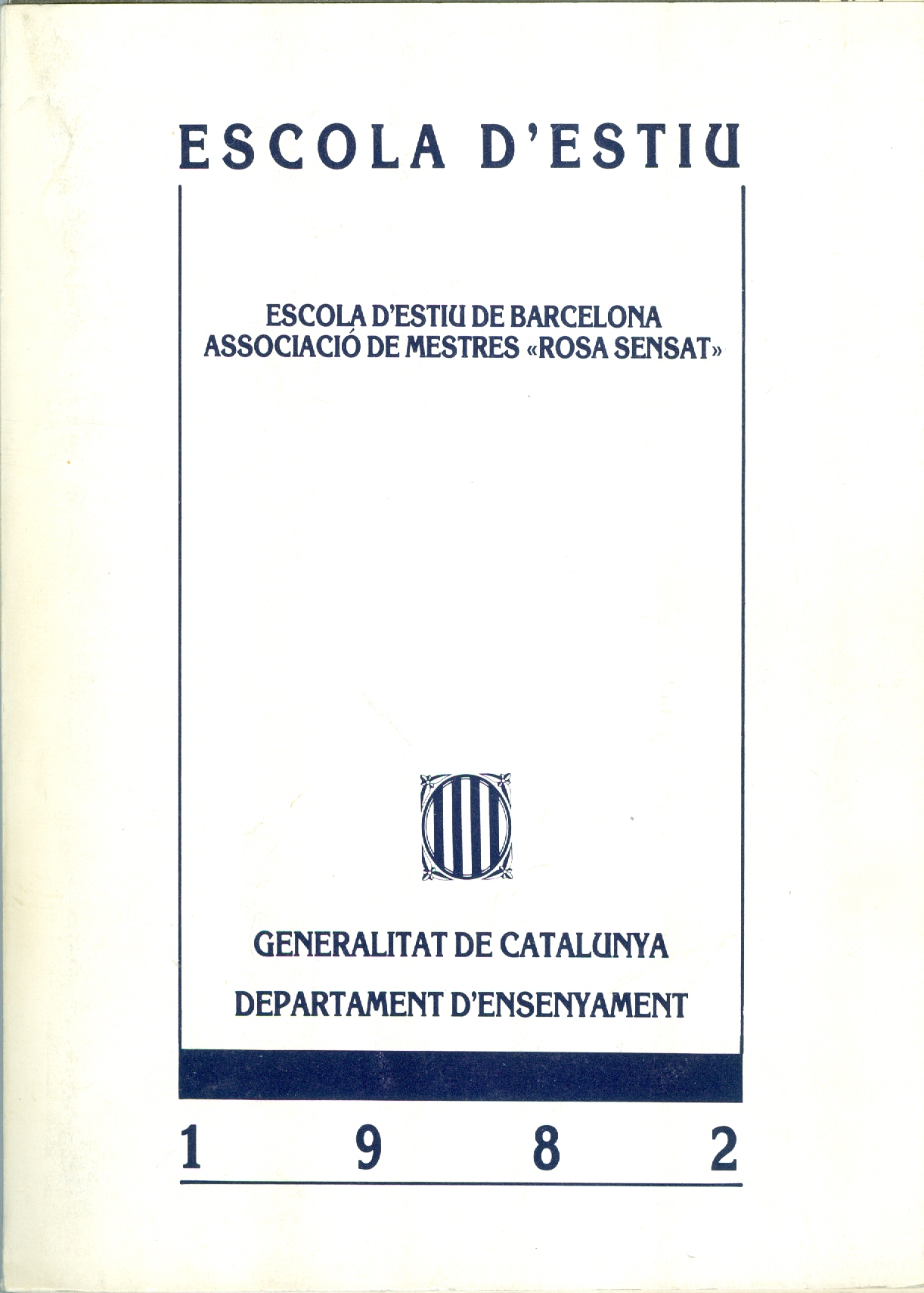 1982 – 17ª Escola d’Estiu