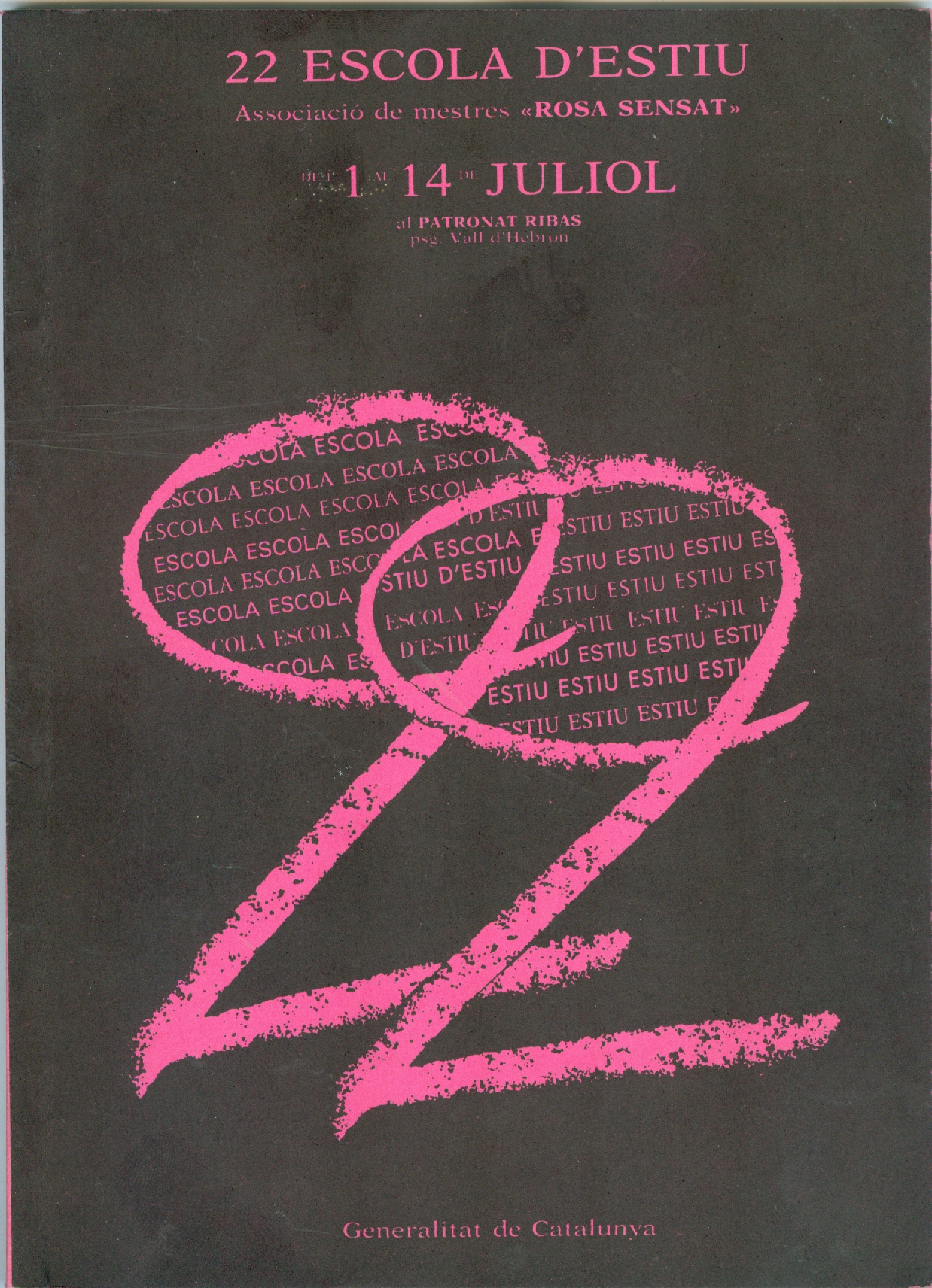1987 – 22ª Escola d’Estiu