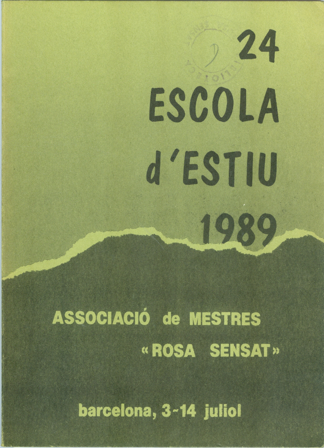 1989 – 24ª Escola d’Estiu