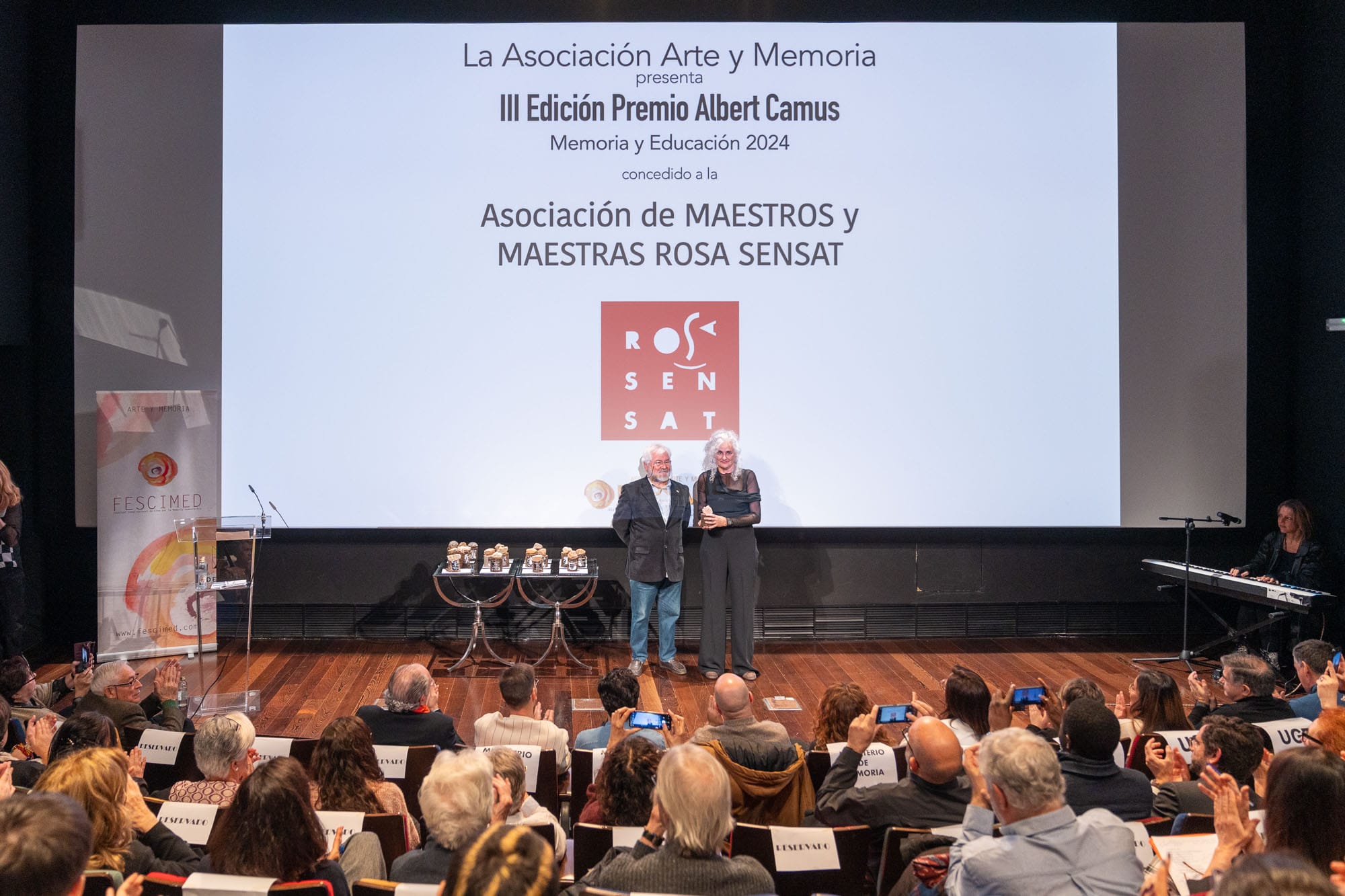 L'Associació de Mestres Rosa Sensat rep el Premi Albert Camus Memòria i Educació 2024