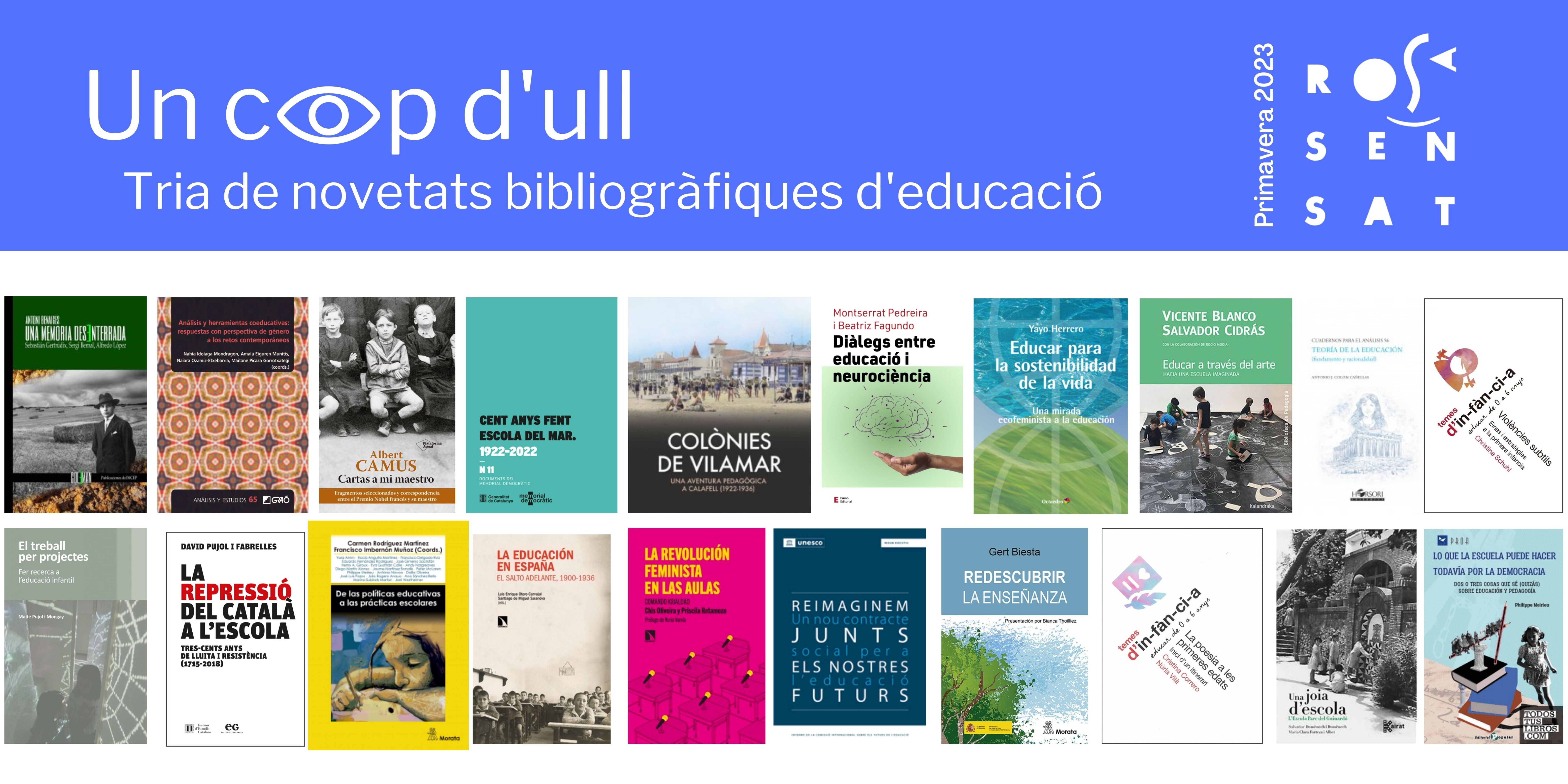 Novetats bibliogràfiques d’educació – Abril 2023