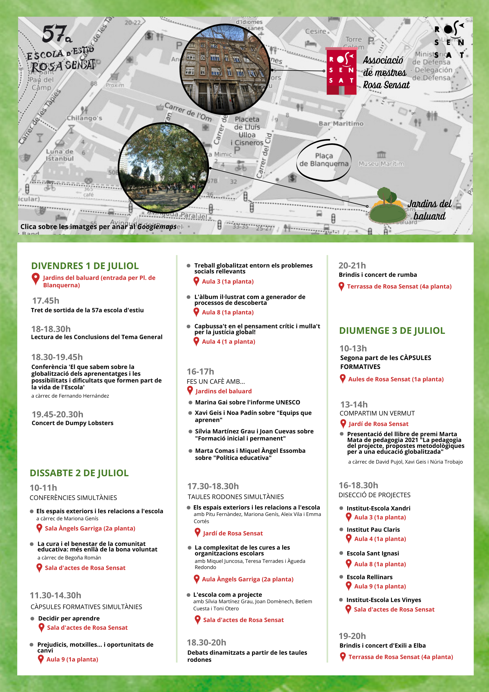 Càpsules formatives - 57a Escola d’Estiu