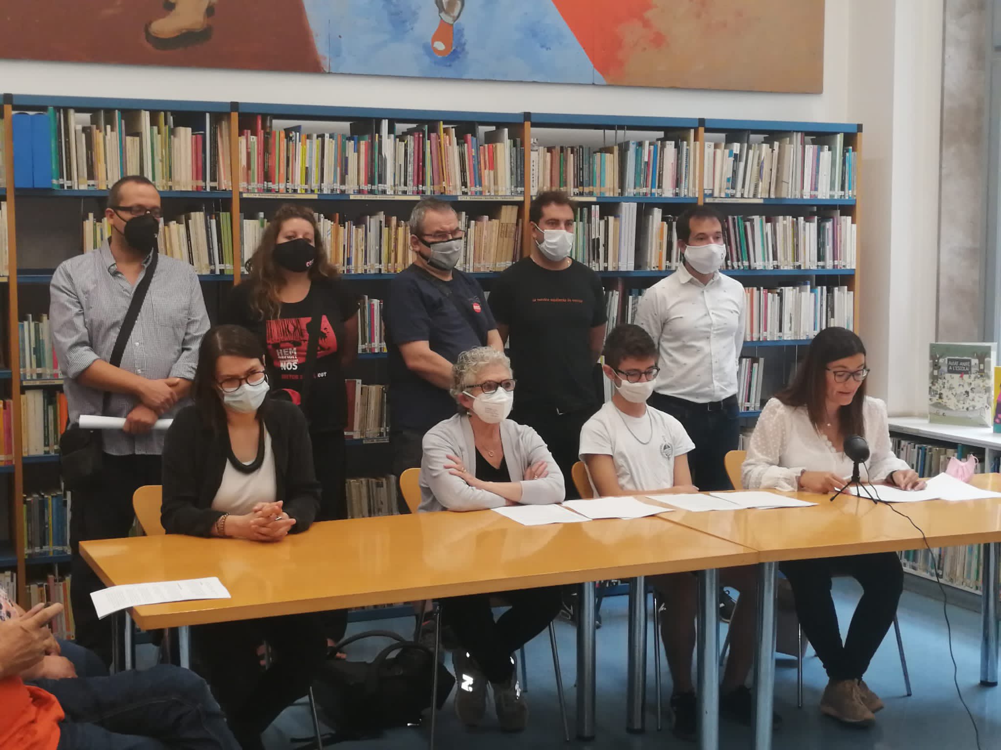 Lectura reivindicacions del Marc Unitari de la Comunitat Educativa (MUCE)