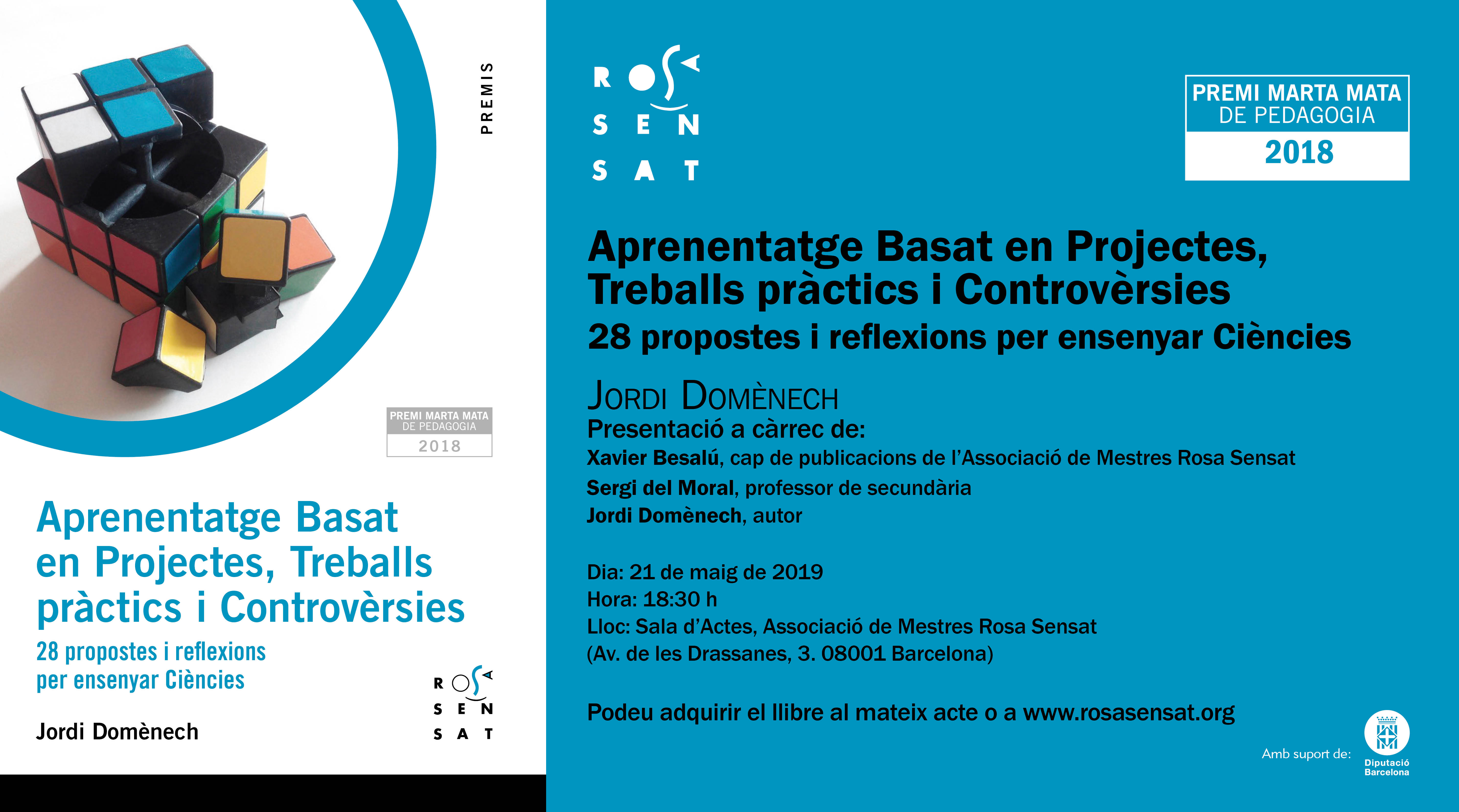 Presentació del llibre “Aprenentatge basat en projectes, treballs pràctics i Controvèrsies”