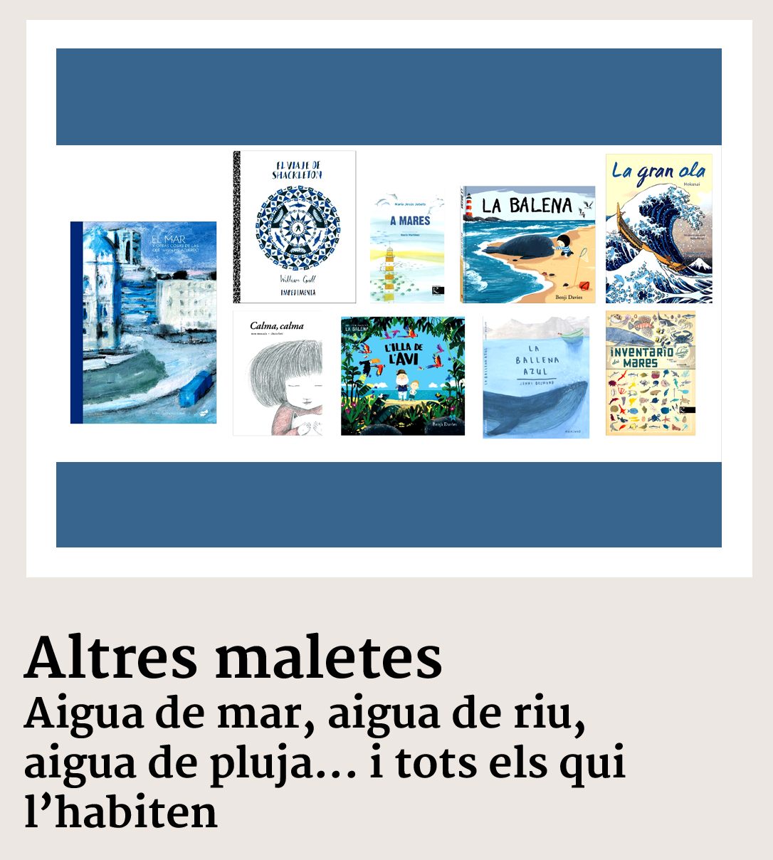 La Maleta de llibres de l’aigua per a infants