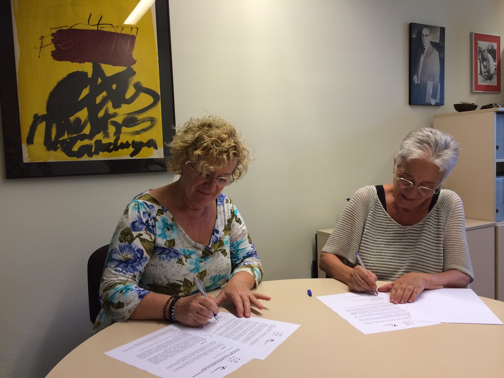 Conveni de col·laboració entre Rosa Sensat i el Col·legi de Periodistes