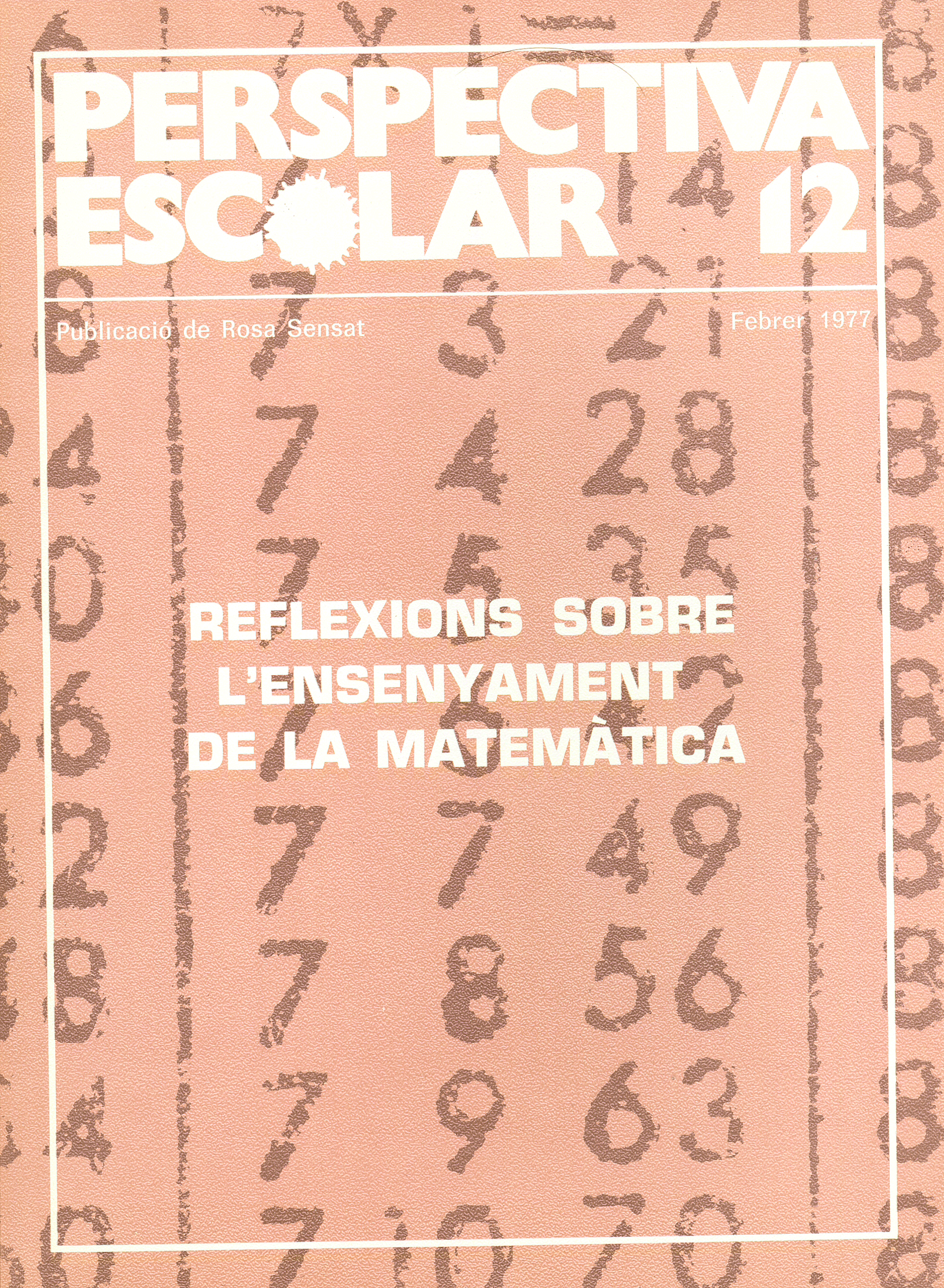 Reflexions sobre l’ensenyament de la matemàtica Núm. 12