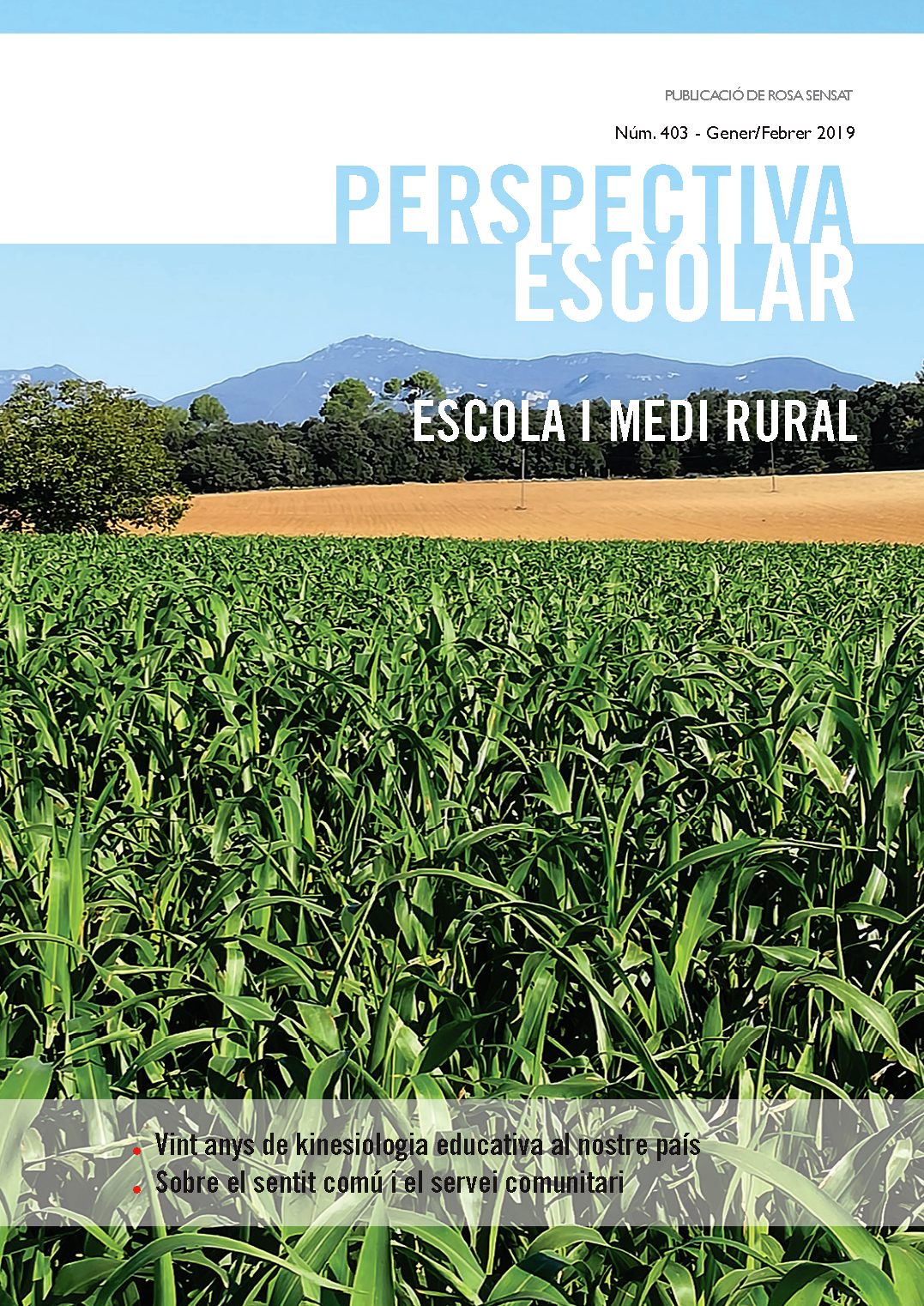Escola i medi rural. Núm. 403