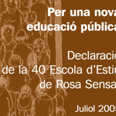 Declaració “Per una nova educació pública” (Escola d’Estiu 2005)