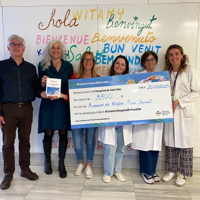 Rosa Sensat fa una aportació solidària al projecte #UnAltreHospitalÉsPossible