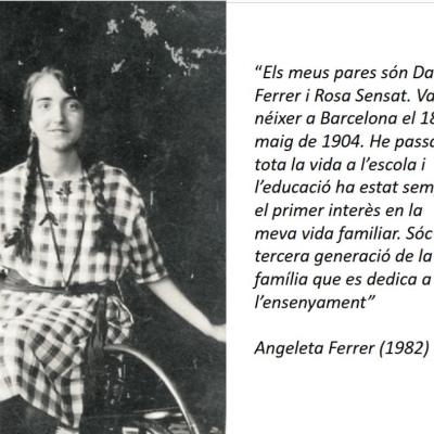 Trenta-tres aniversari de la pèrdua de la pedagoga Angeleta Ferrer